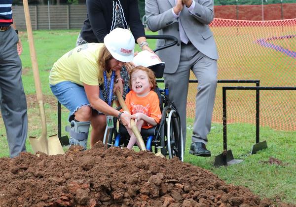 Delaware student at groundbreaking 